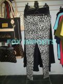 Legging de oncinha branca/preto - G