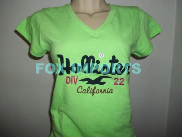 Blusinha Hollister verde florecente - G